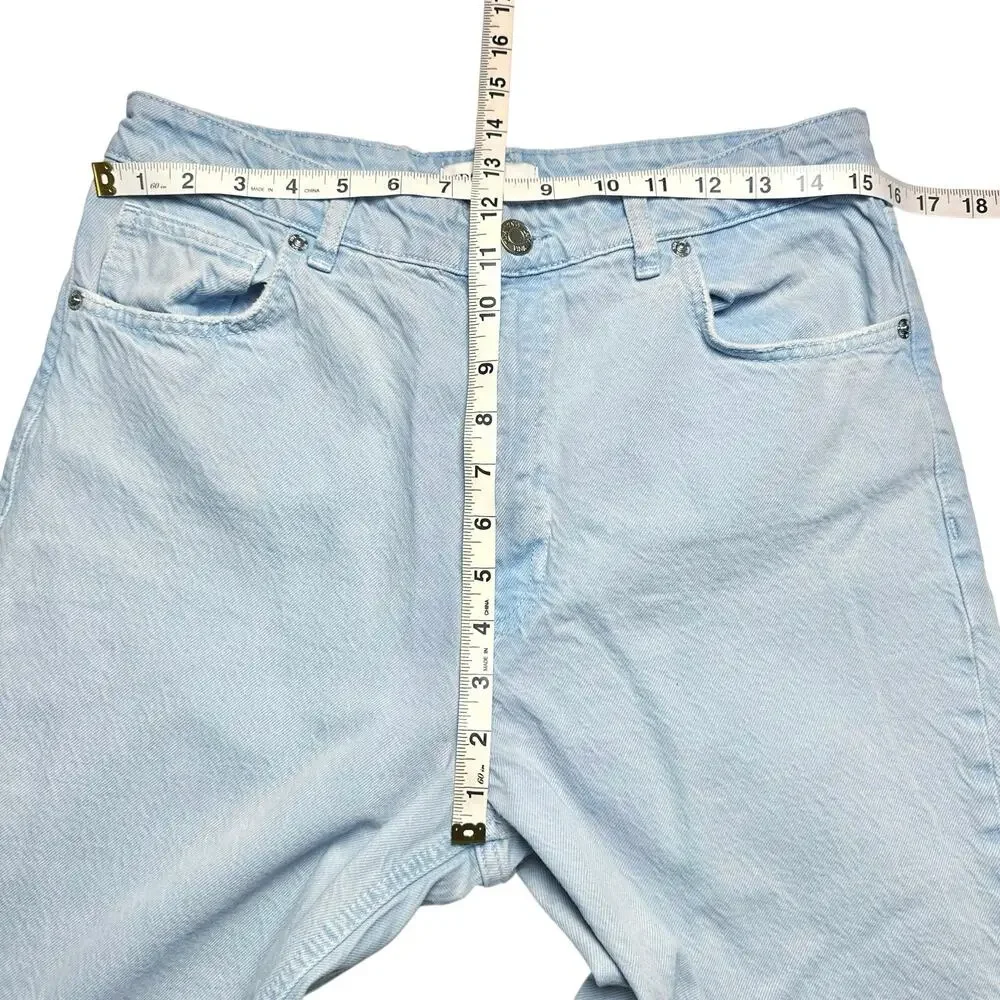 Zara | Women | Light Wash Wide Leg High Rise Classic Denim Jeans | Size US 10